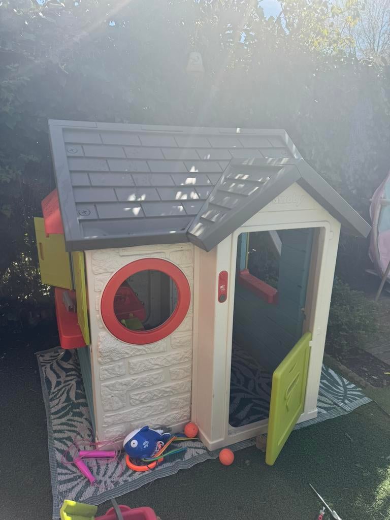 Smoby huis (online overal uitverkocht!), Ophalen, Zo goed als nieuw, Kunststof