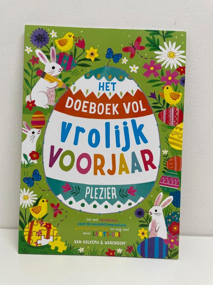 Het Doeboek Vrolijk Voorjaar - Pasen Puzzelboek, Boeken, Kinderboeken | Jeugd | onder 10 jaar, Nieuw, Non-fictie, Ophalen of Verzenden