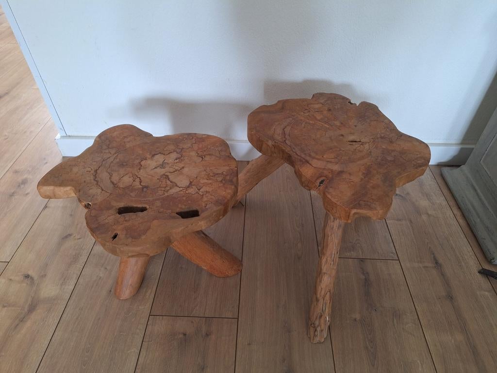Houten krukje, Ophalen of Verzenden, Hout