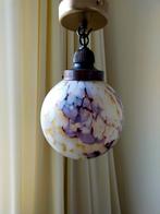 Antieke Hanglamp handgeblazen glazen bol, Ophalen