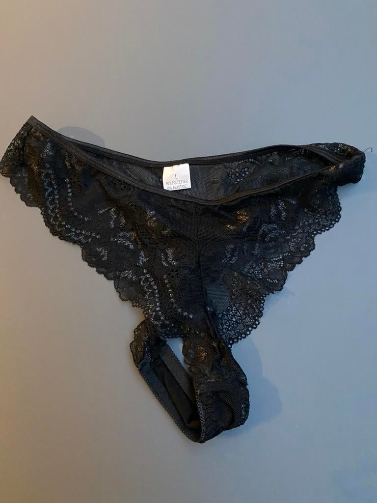 String nieuw, Kleding | Dames, Ondergoed en Lingerie, Verzenden, Zwart, String