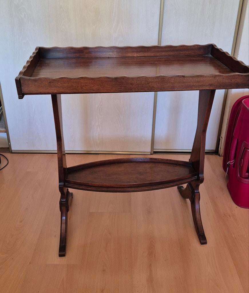 Antiek mahonie tray-tafeltje / butler's tray table, Ophalen