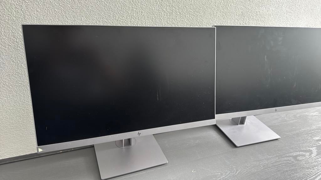 2x HP EliteDisplay E243 23.8” Voor Onderdelen + Standaard, Computers en Software, Monitoren, Ophalen, IPS, Full HD, Zo goed als nieuw