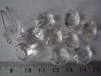 set diamant vormige glas kralen transparant, Ophalen of Verzenden, Nieuw, Kraal