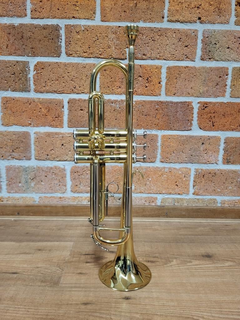 Trompet Bb Jupiter Jtr410 Goud - 20, Muziek en Instrumenten, Blaasinstrumenten | Trompetten, Gebruikt, Bes-trompet, Met koffer