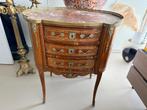 Antieke Franse commode – Louis XV stijl – marmer & brons, Ophalen