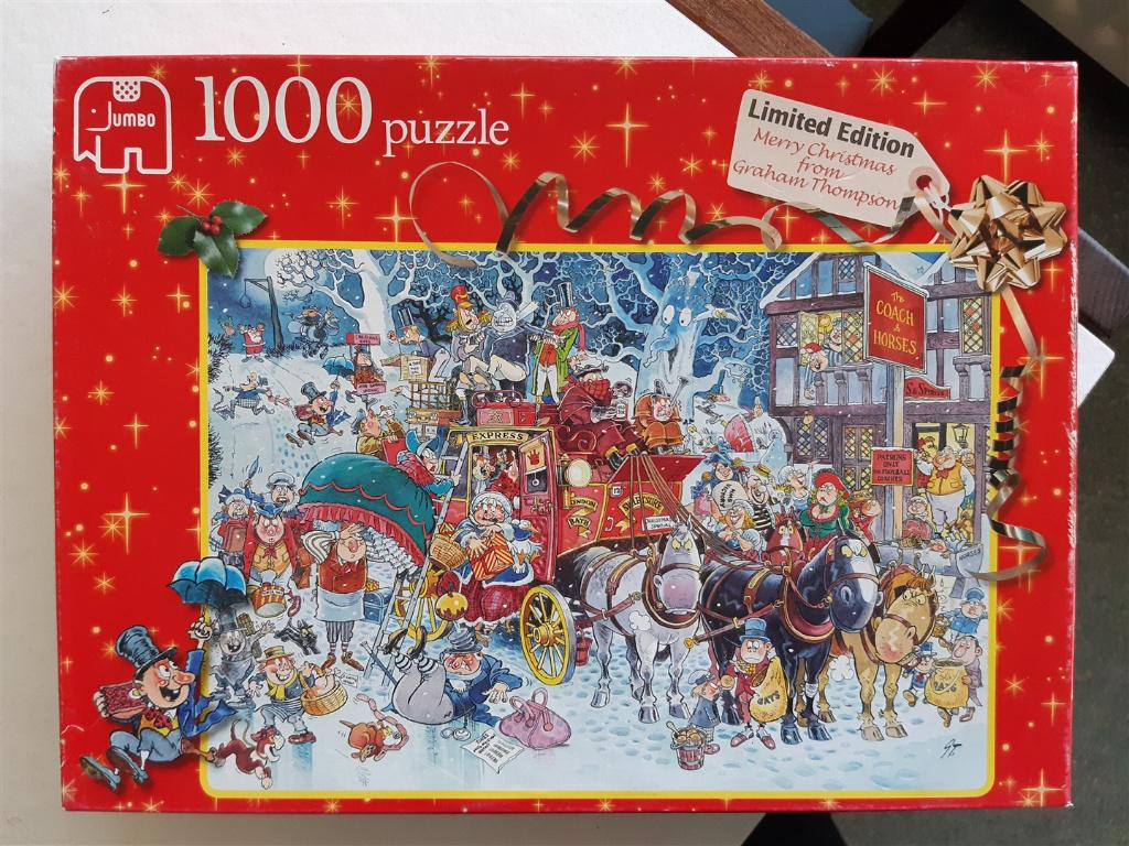 Jumbo Graham Thompson Lim Edition Christmas Spirits 1000 st, Ophalen of Verzenden, 500 t/m 1500 stukjes, Gebruikt, Legpuzzel