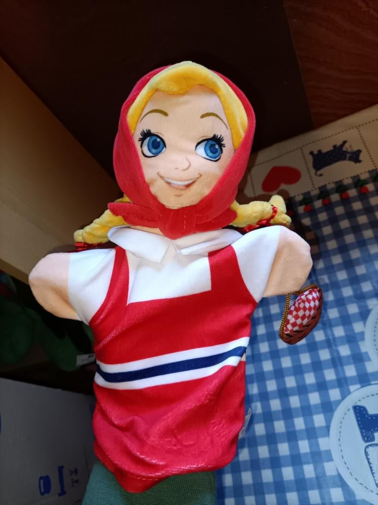 Roodkapje handpop / poppenkast pop Albert Heijn Efteling, Ophalen of Verzenden, Zo goed als nieuw, Overige typen