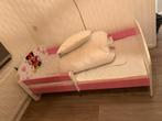 Mickey Mouse Peuterbed met lades en matras,+ deken en kussen, Gebruikt, 70 tot 85 cm, Lattenbodem, 140 tot 160 cm