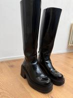 Zwarte hoge laarzen, maat 37, Kleding | Dames, Ophalen, Zo goed als nieuw, Zwart, Hoge laarzen