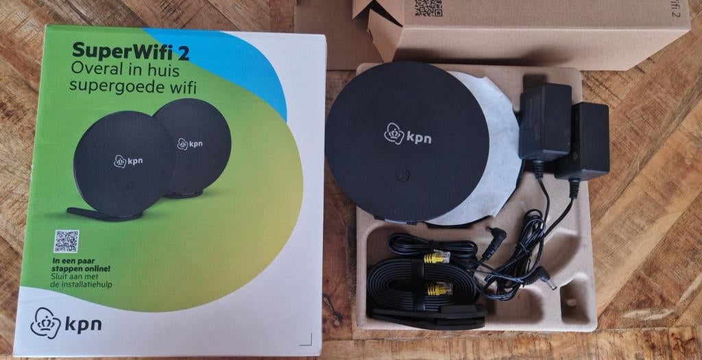KPN SuperWifi 2 - Set van 2 Wifi Punten, Ophalen of Verzenden, Zo goed als nieuw, Router, KPN