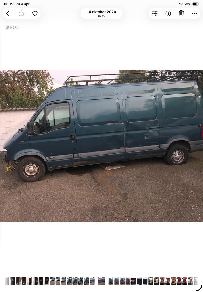 Renault Master sloop zonder kenteken zonder complete motor, Ophalen, Gebruikt, Renault