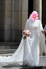 Nikah / bruidsjurk / civil wedding, Ophalen of Verzenden, Zo goed als nieuw, Wit, Trouwjurk