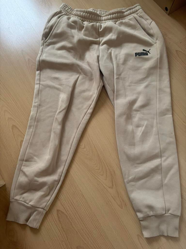 Puma trainingsbroek, Kleding | Dames, Sportkleding, Beige, Ophalen of Verzenden, Zo goed als nieuw, Maat 42/44 (L)