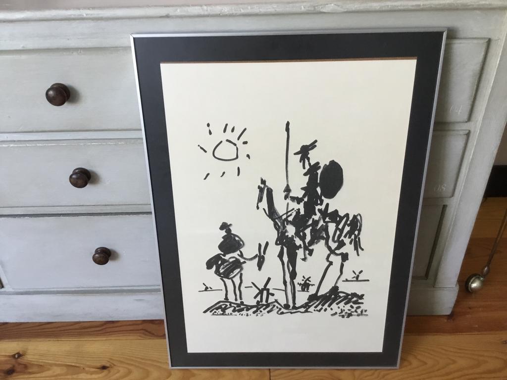 Groot Pablo Picasso werkje Don quichot Arches France, Ophalen of Verzenden