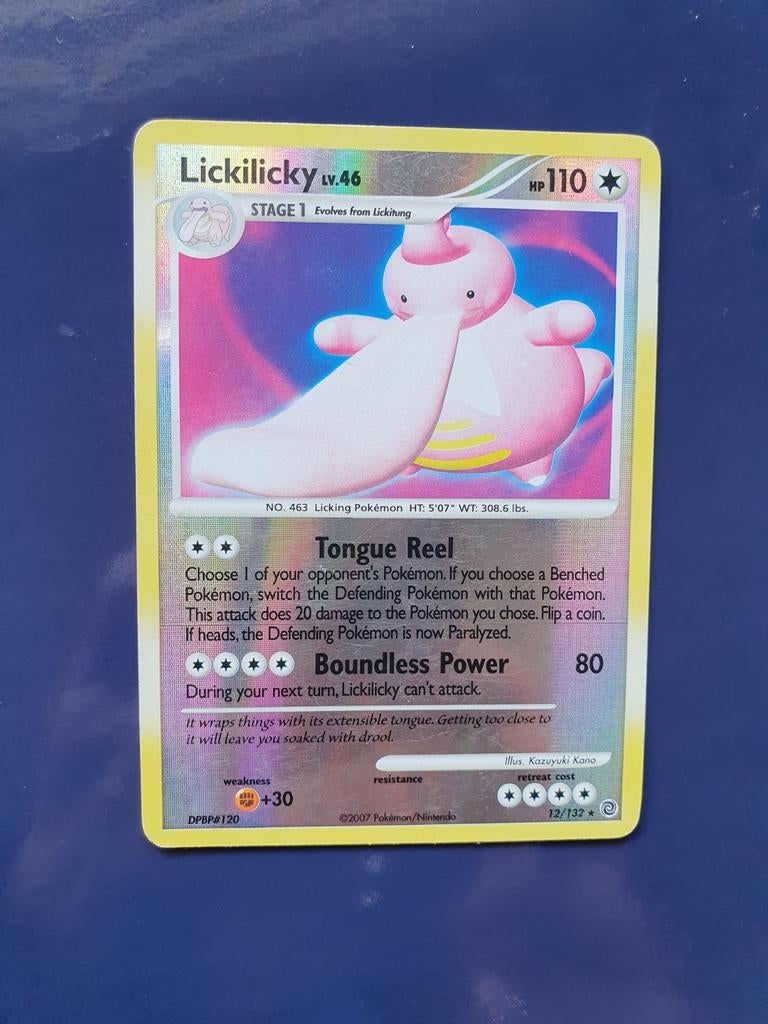 Lickilicky 12/132  reverse holo pokemon kaart, Ophalen of Verzenden, Zo goed als nieuw