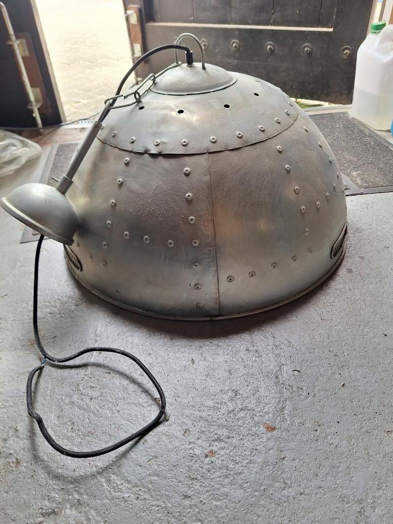 Industriële hanglamp aluminium 60cm, Ophalen of Verzenden, 50 tot 75 cm