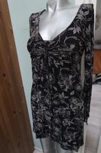 Tramontana mooie jurk zwart taupe maat M stretch  	  23   0, Maat 38/40 (M), Tramontana, Zwart, Ophalen of Verzenden