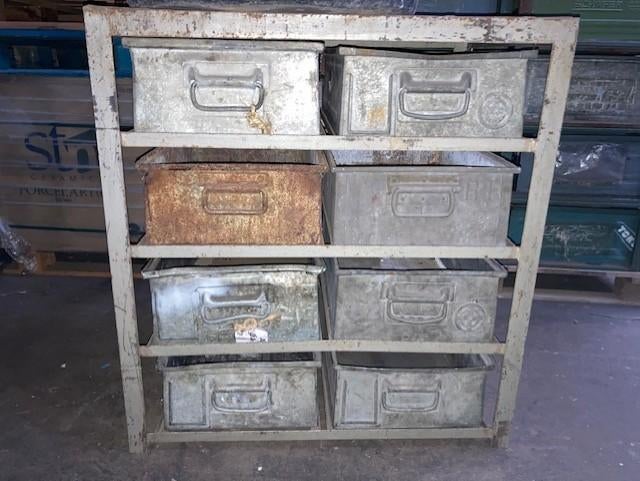 Industriële KAST Ladekast Stelling Modulaire Stapelframes, Huis en Inrichting, Kasten | Ladekasten, Gebruikt, Minder dan 100 cm