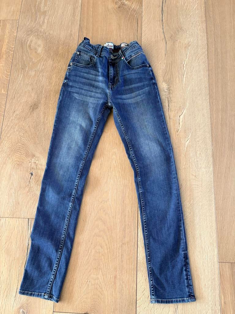 Stoere Vingino slim fit spijkerbroek - maat 158, Ophalen of Verzenden, Zo goed als nieuw, Jongen, Broek