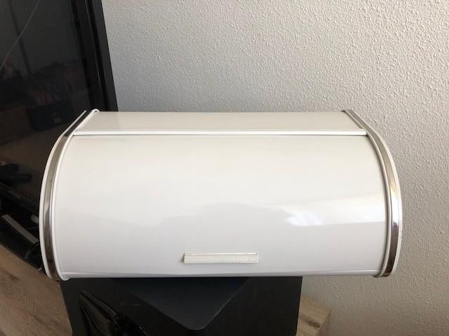 Brabantia witte broodtrommel, Huis en Inrichting, Keuken | Keukenbenodigdheden, Ophalen of Verzenden, Gebruikt