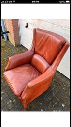 Bendic dames fauteuil  bruin 45 zithoogte 100 rug breed 75, Gebruikt, Ophalen of Verzenden, Leer, 75 tot 100 cm