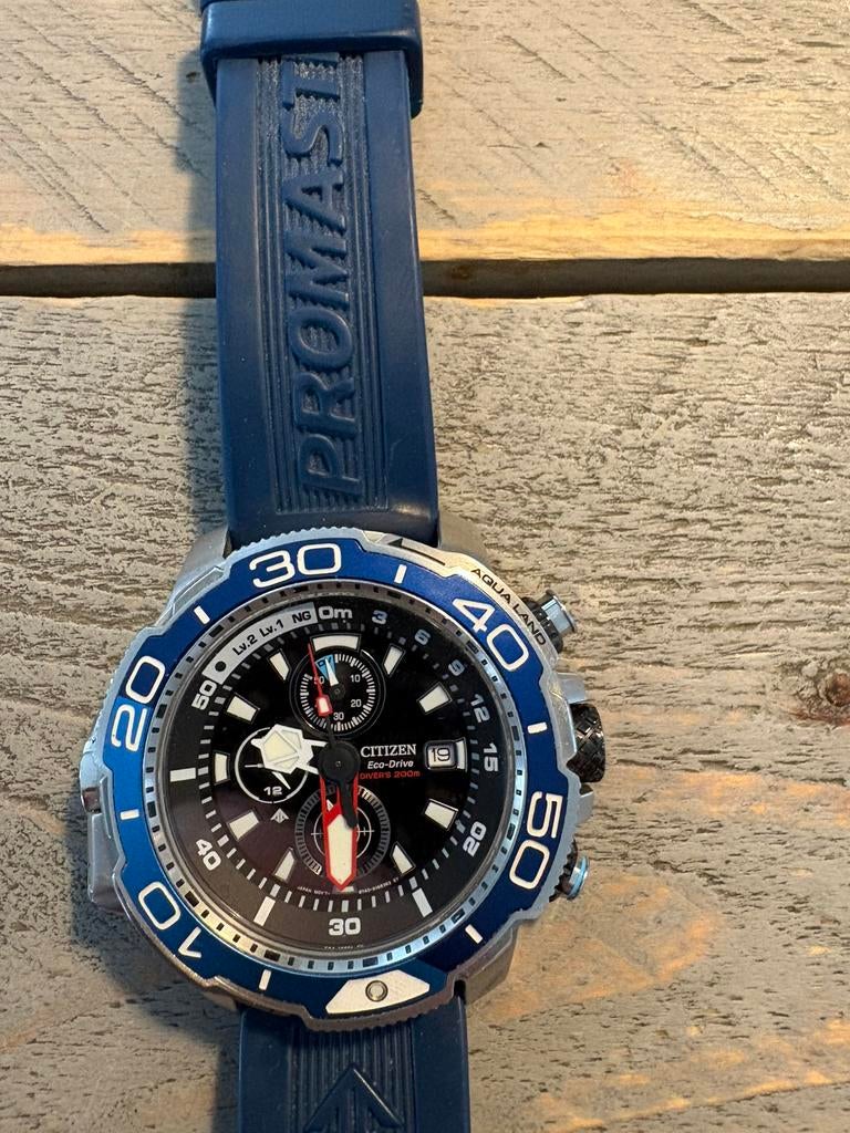 Citizen eco drive divers 200m, Ophalen, Zo goed als nieuw, Staal, Citizen
