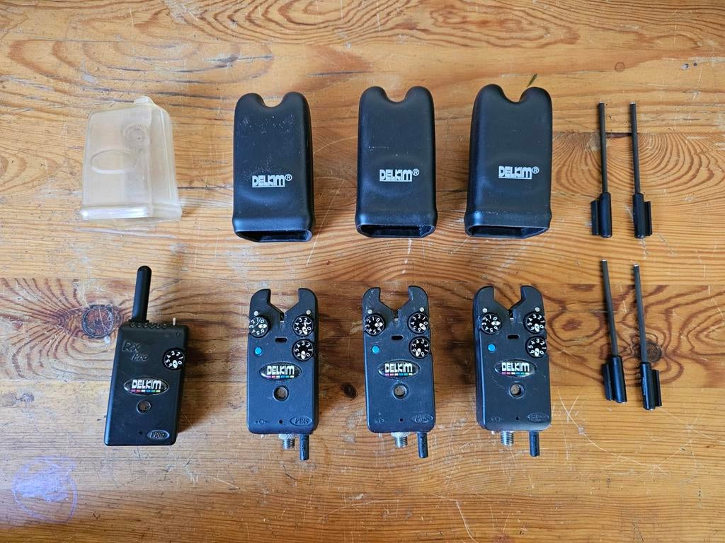 3x delkim txi plus blauw, Watersport en Boten, Hengelsport | Karpervissen, Ophalen of Verzenden, Zo goed als nieuw, Overige typen