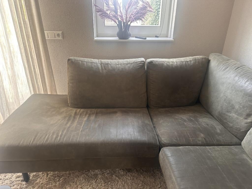 BANK TE KOOP!!️ PLUS CADEAU, Ophalen, L-vormige hoekbank, wel mooi, comfortabel en praktisch, Minder dan 75 cm, Hoekbank