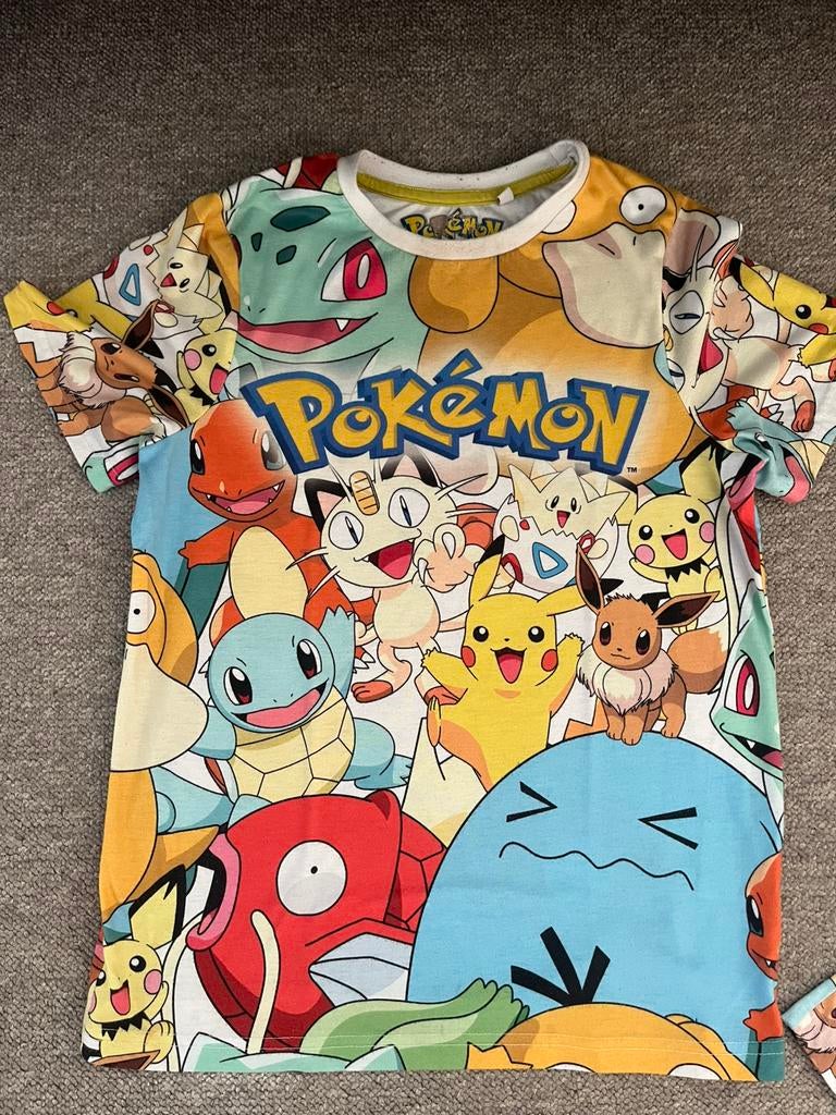 Pokemon t shirt  mt 134/140, Kinderen en Baby's, Kinderkleding | Maat 134, Ophalen of Verzenden, Gebruikt