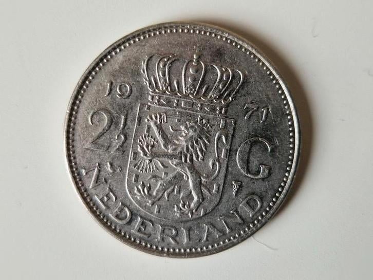 Rijksdaalder 1971 Nederland, Postzegels en Munten, Munten | Nederland, Ophalen of Verzenden, Koningin Juliana, 2½ gulden, Losse munt