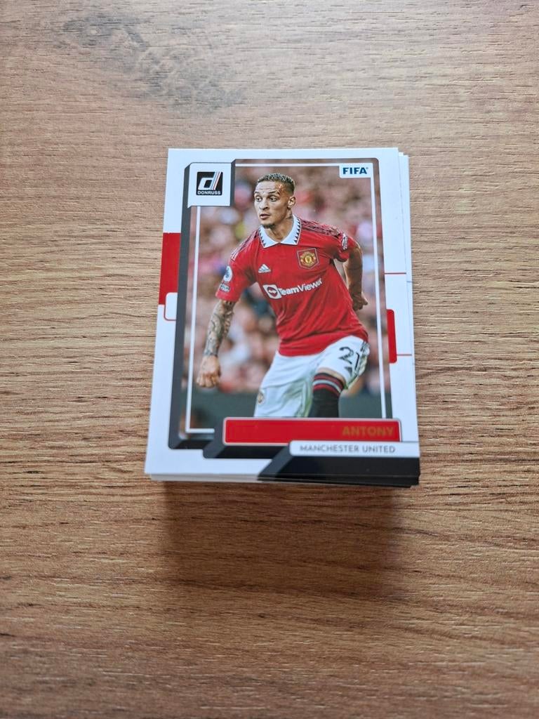 Stapeltje Donruss FIFA voetbalplaatjes, Ophalen of Verzenden, Zo goed als nieuw, Meerdere plaatjes