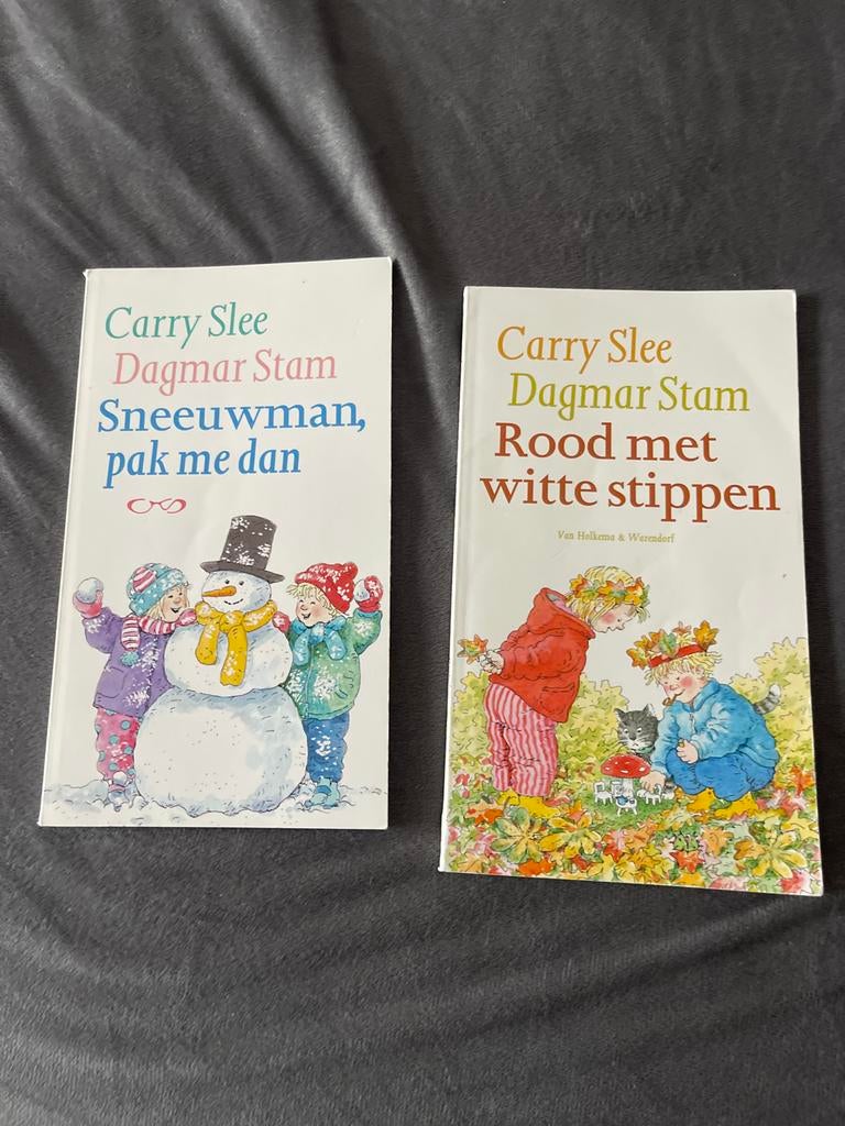 Carry Slee & Dagmar Stam: 2 kinderboeken (winter/herfst), Ophalen of Verzenden, Zo goed als nieuw, Fictie algemeen