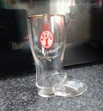 Vintage Oranjeboom bierglas in laarsvorm, Antiek en Kunst, Ophalen of Verzenden