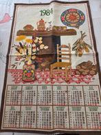 Leuke linnen kalender jaar 1984, Diversen, Ophalen of Verzenden, Maandkalender