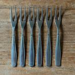 6 Vintage Gero Zilmeta 562 Chevron tapas vorkjes, Ophalen of Verzenden