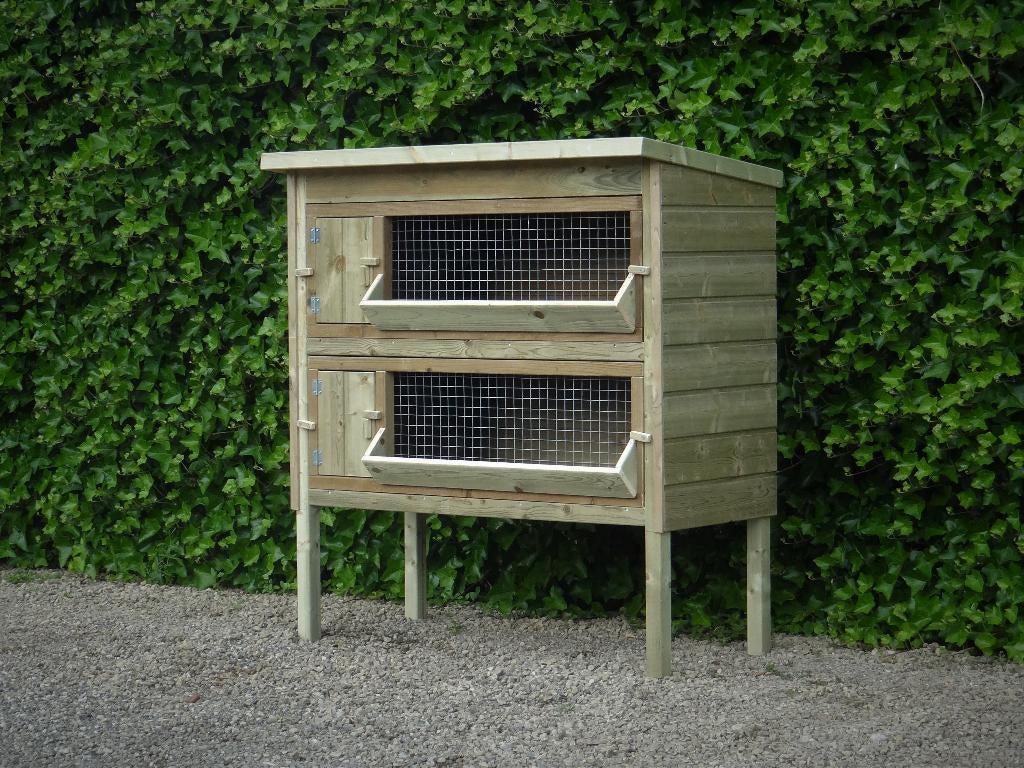 Konijnenhok Weypoort | Duurzame materialen, 110 cm of meer, Nieuw, Ophalen of Verzenden, 90 cm of meer