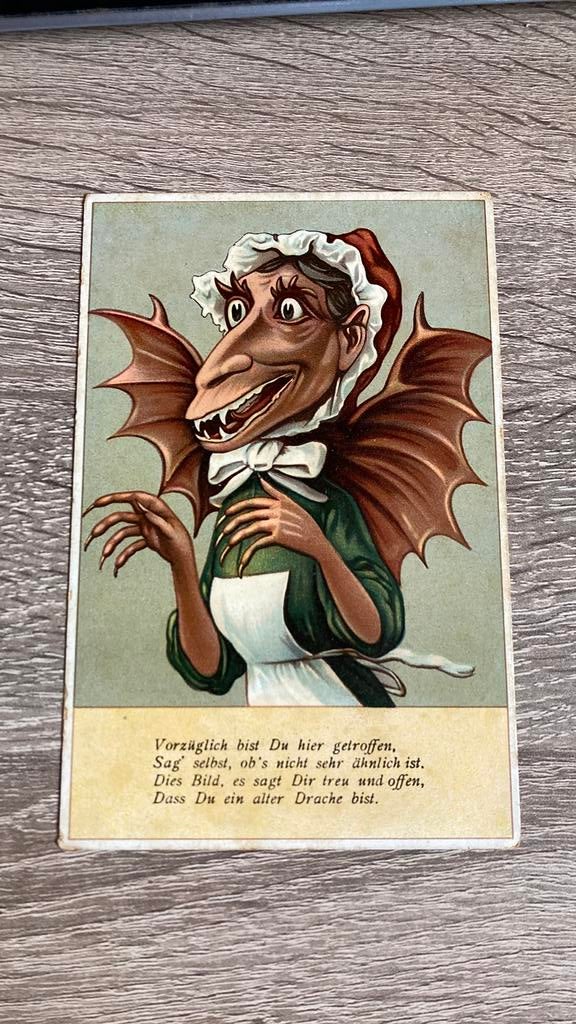 Oude ansichtkaart Fantasie Duitsland, Verzamelen, Ansichtkaarten | Buitenland, Ophalen of Verzenden, 1920 tot 1940, Ongelopen