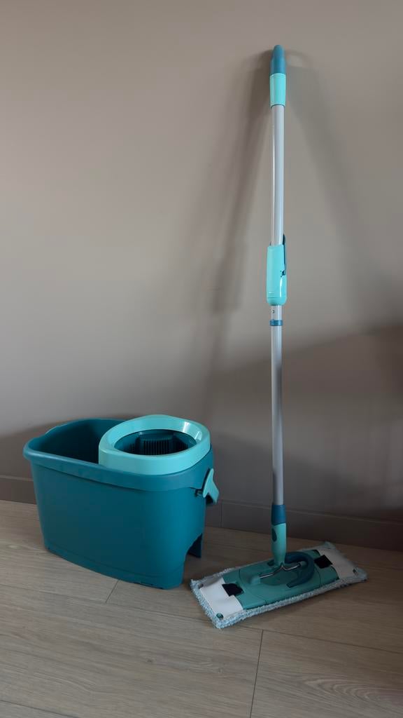 ZGAN, 3 keer gebruikt - Leifheit dweilset M 33 cm, Ophalen, Dweilemmer, -bak, of -wagen