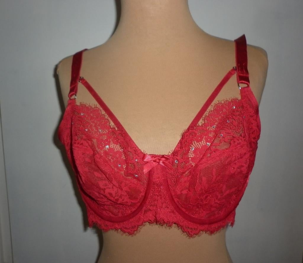 beugelBh maat 85F (full-cup), Verzenden, Rood, BH