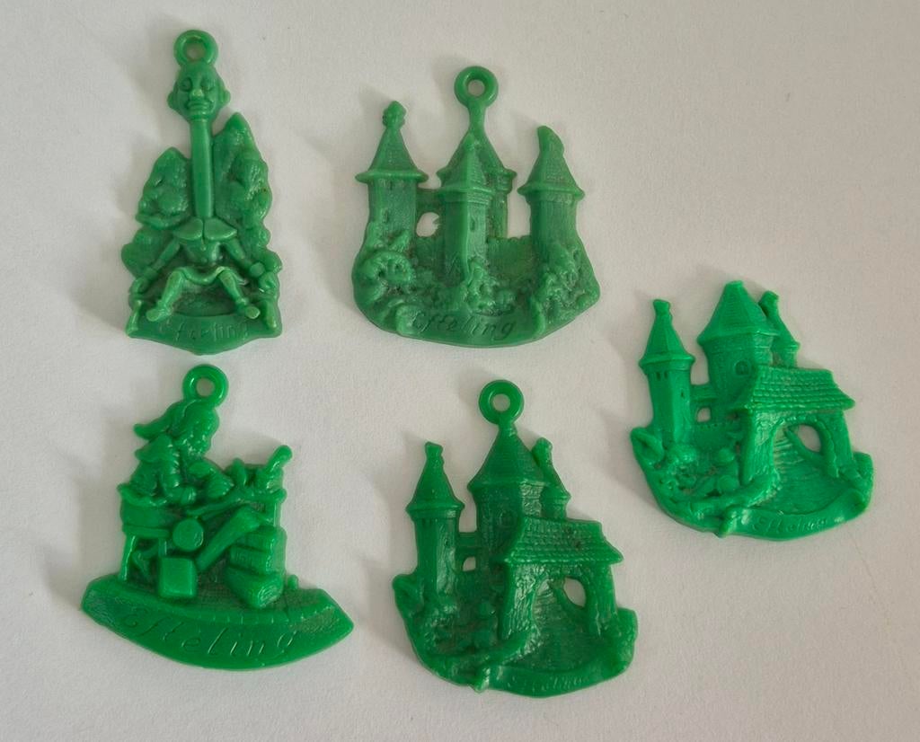 Groene Efteling hangers (Oud), Verzamelen, Efteling, Ophalen of Verzenden, Zo goed als nieuw, Overige typen
