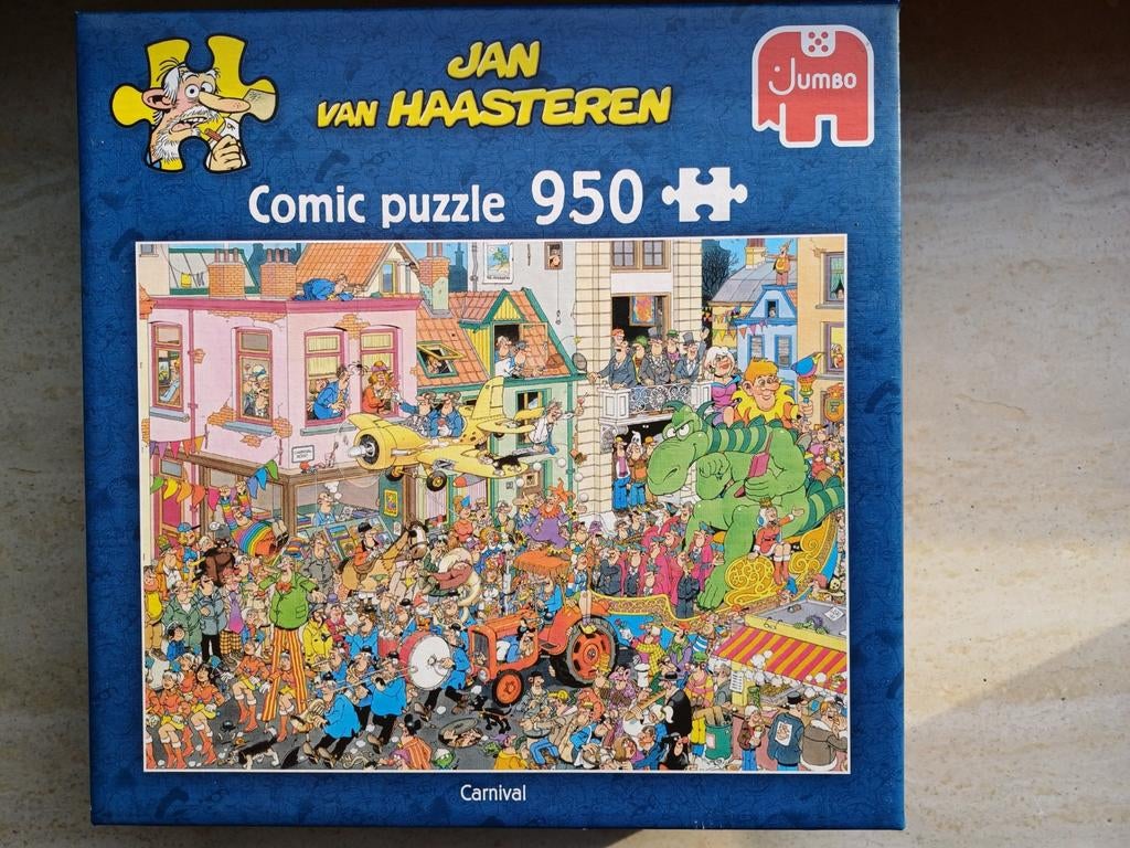 Jan van Haasteren, carnaval, 950 stukjes, Ophalen of Verzenden, 500 t/m 1500 stukjes, Zo goed als nieuw