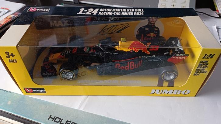 Modelauto Max Verstappen, Hobby en Vrije tijd, Modelauto's | 1:24, Nieuw, Auto, Bburago, Ophalen of Verzenden