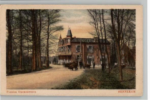 Bennekom Pension Groenewoud st 1921, Verzamelen, Ansichtkaarten | Nederland, Gelopen, Gelderland, 1920 tot 1940, Verzenden