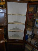 2 DEUR HOEKKAST, Huis en Inrichting, Kasten | Vitrinekasten, Gebruikt, Glas, 150 tot 200 cm, 25 tot 50 cm