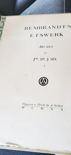 Twee prachtige boeken Rembrand's Etswerk, Ophalen of Verzenden, Onbekend