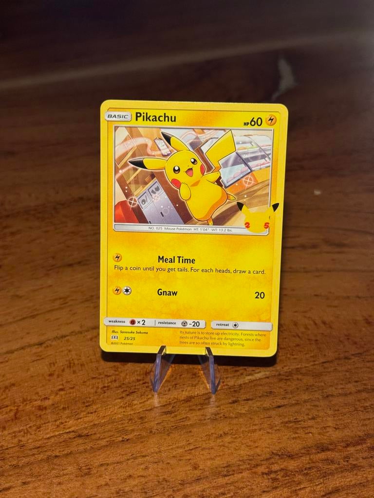 Pikachu (MCD25/25) McDonald's Collection, Ophalen of Verzenden, Zo goed als nieuw, Losse kaart