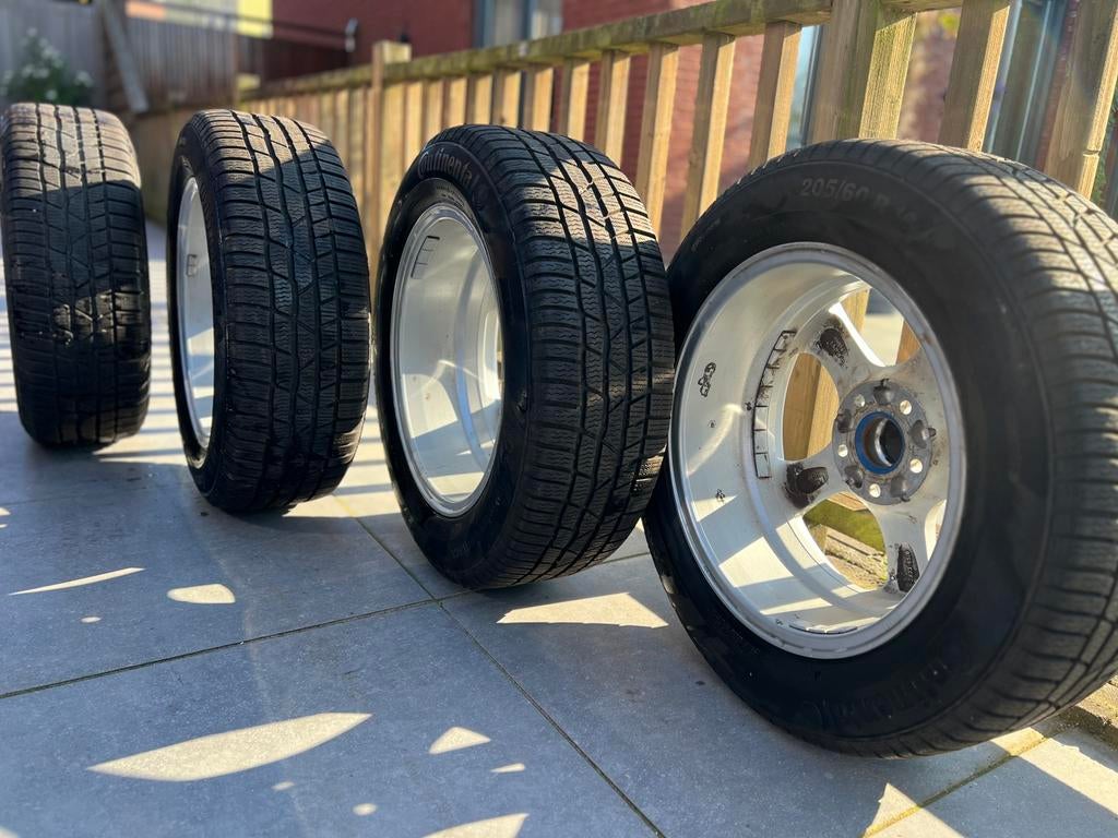 Set 16” OXXO velgen + Continental WinterContact 205/60 R16, Ophalen, Gebruikt