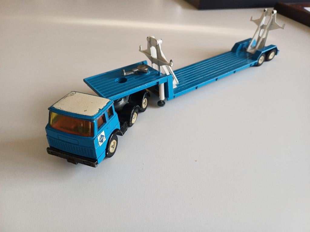 Siku vrachtwagen Henschel met trailer, Ophalen of Verzenden, Gebruikt, Bus of Vrachtwagen, SIKU