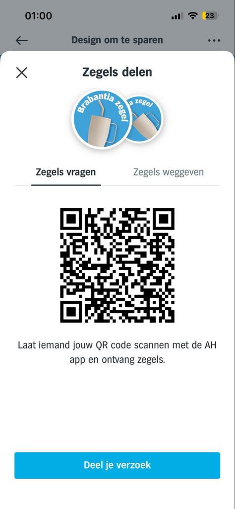 Gezocht Albert Heijn Brabantia zegels, Ophalen of Verzenden, Nieuw, Winkel of Supermarkt